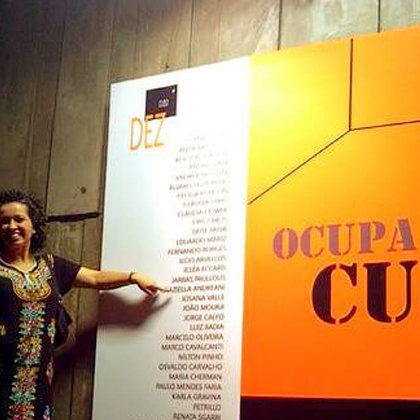 At the exhibition "Ocupa Cubo" - Centro de Artes Calouste Gulbenkian - Brazil © Josana Val